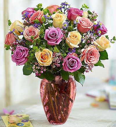 Rose Lovers Bouquet&amp;trade;  Long Stem Assorted Roses